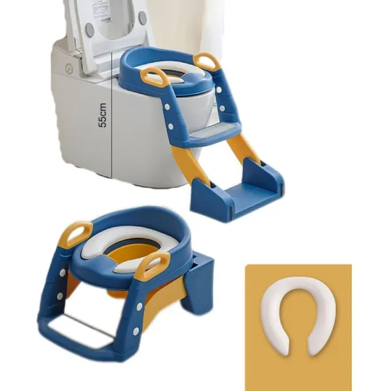 Asiento Adaptador Escalera Inodoro Wc 3 En1 Niños X L
