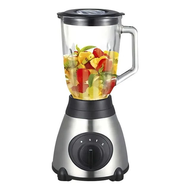 Licuadora portátil Boma BM-Y66B 1.5 L acero inoxidable con jarra de vidrio