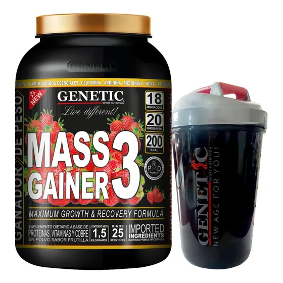 N° 1 Mass Gainer Genetic Super Ganador Peso Y Masa Muscular