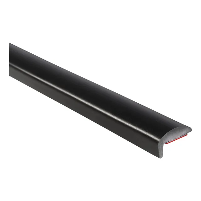 Guarda Labios De Pvc Trim-lok, Negro Con Cinta Adhesiva De