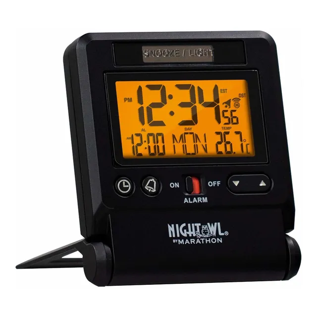 Marathon Atomic Reloj Despertador Viaje Luz Nocturna