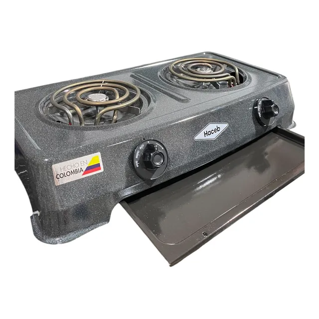 Cocina Eléctrica Haceb 2 Hornillas Con Bandeja 110v