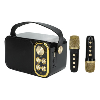 Máquina De Karaoke Portátil Con 2 Micrófonos Todo En Uno Par Máquina De Karaoke Portátil Con 2 Micrófonos Todo En Uno Par