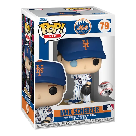 ¡funko Pop! Mlb: Mets - Max Scherzer (camiseta Local)