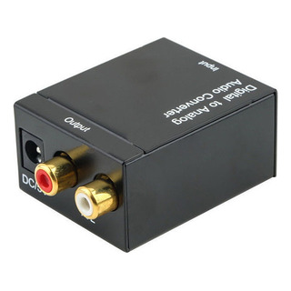 Convertidor Audio Óptico O Coaxial A Analógico Rca + Cables Convertidor Audio Óptico O Coaxial A Analógico Rca + Cables