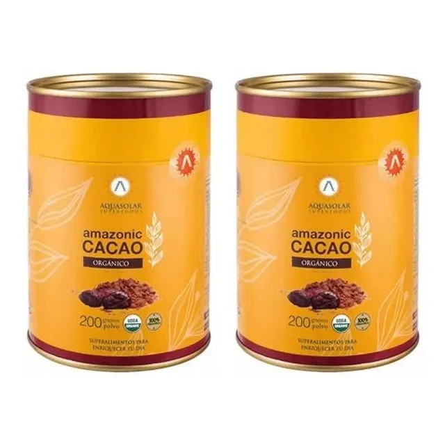 Pack 2 Cacao Polvo Organico Aq Certif 400g 2x200. Todo Chile