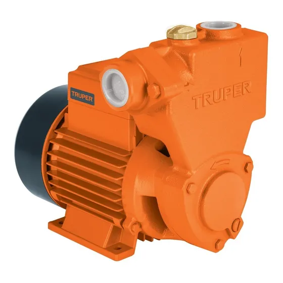 Bomba Periférica Autocebante de uso agrícola 1 HP, 127 V, Truper BOPA-1 Color Naranja