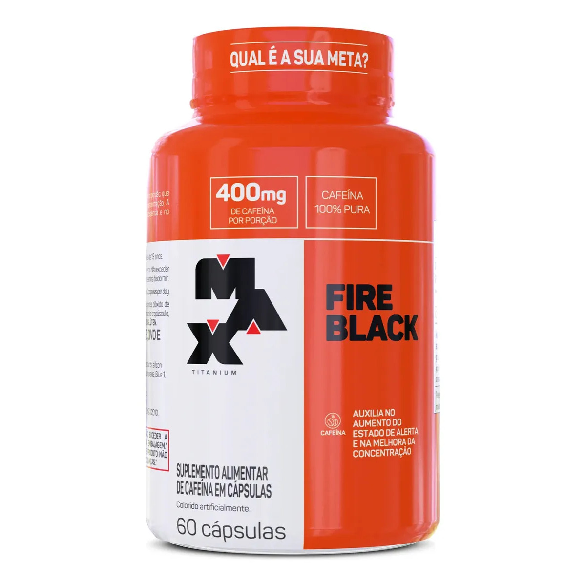 Suplemento Fire Black Max Titanium 60 Capsulas