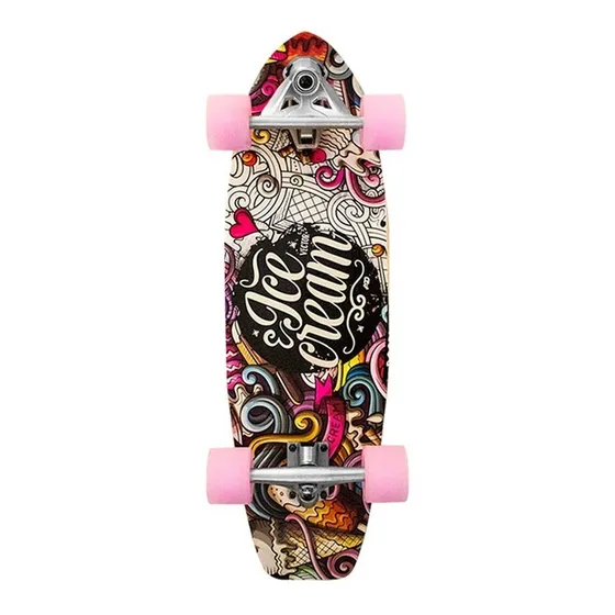 Patineta Semiprofesional Cruiser Surf Madera 75 Cm Skate