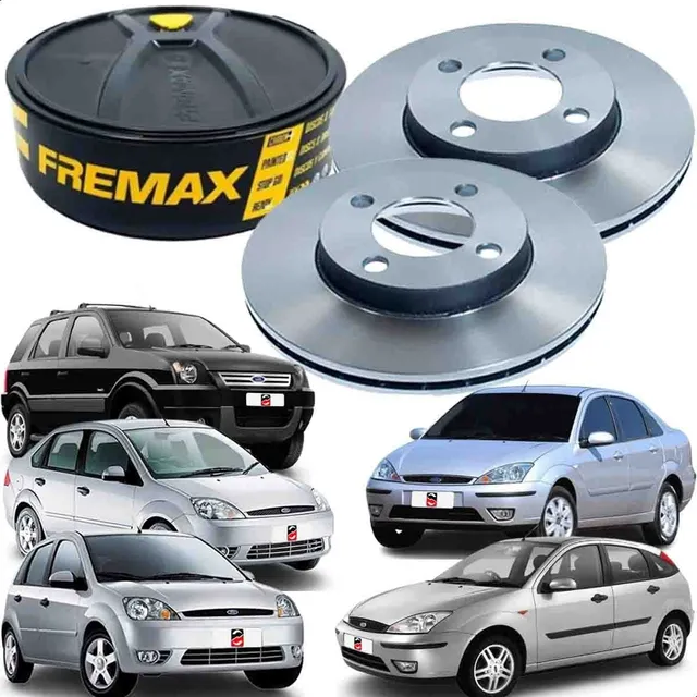 Par 2 Disco De Freio Dianteiro Ventilado Ecosport Fiesta..,,