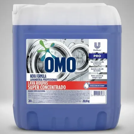 Omo lava-roupas super concentrado lavanderia pro galão 20l