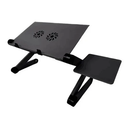 Mesa Para Laptop Base Enfriadora Para Laptop Ventilador Color Negro
