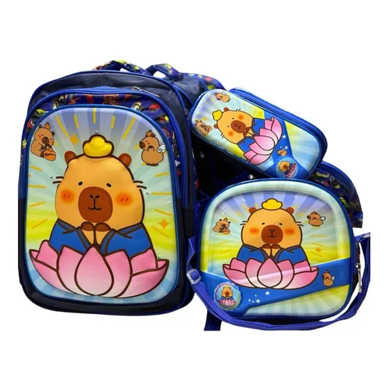 Set Mochila Capybara  3 En 1