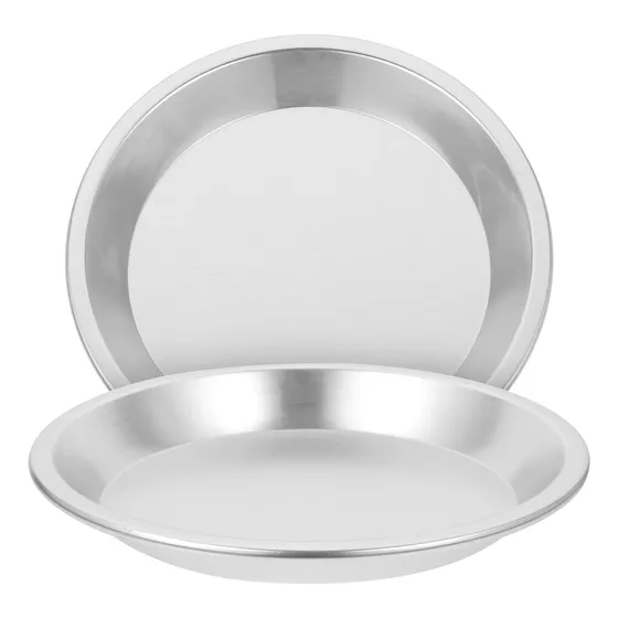 Plato Pizza 2 Uds Parrilla Antiadherente Acero Inoxidable