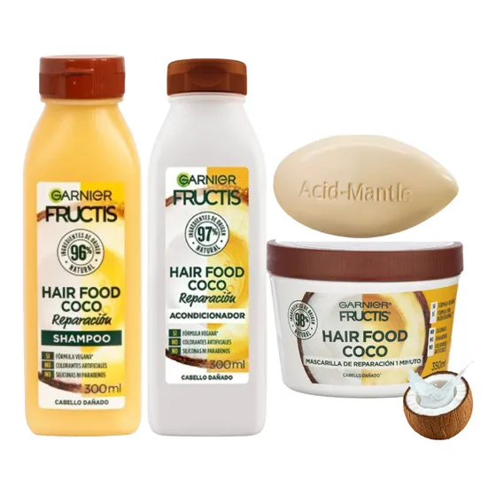 Combo Hairfood Garnier Coco - mL a $426