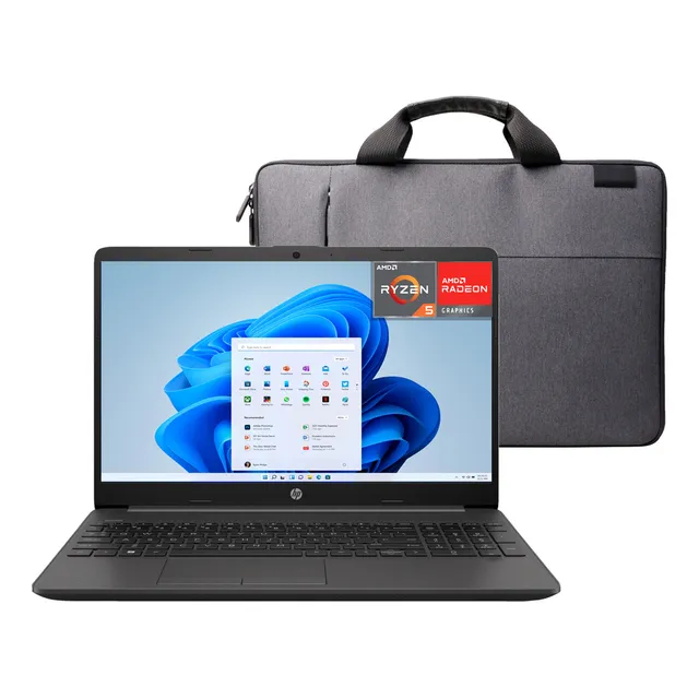 Laptop HP 255 G9 AMD Ryzen 5 5625U 16GB RAM 512GB SSD 15.6" Windows 11 Home Maletin Teclado en Español
