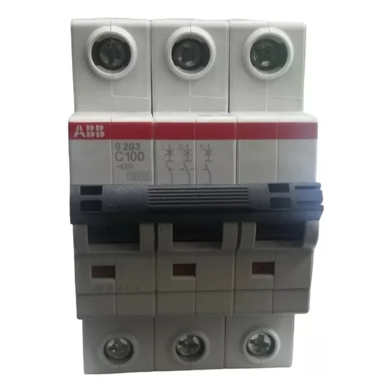 Pastilla, Interruptor Térmico Abb 3 Polos Riel Din 100a 