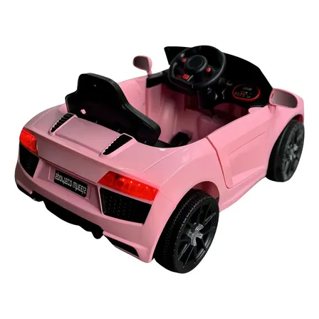 Carrinho Elétrico Infantil Rosa Bribri 12v Bluetooth E Controle Remoto 127/220v