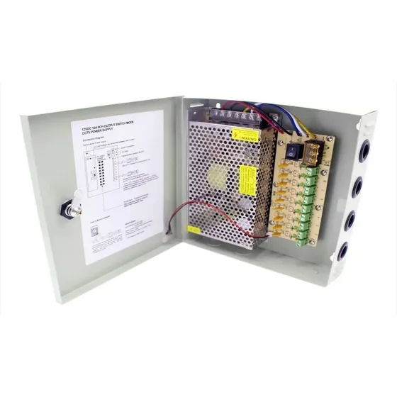 Fuente Poder Centralizada 9 Canales 12v10a Cctv Stc-fc10a9ch