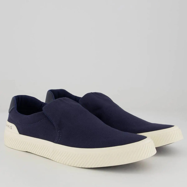 Tênis Aramis Daily Slip Canvas Marinho E Branco
