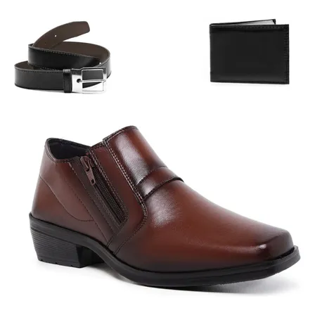 Sapato Social Masculino Oxford Kit Lançamento Cinto Carteira