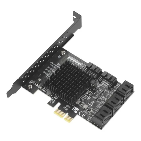 Placa Pcie Sata Diyeeni Pce8satm01 8 Portas Sata Iii 6 Gbps