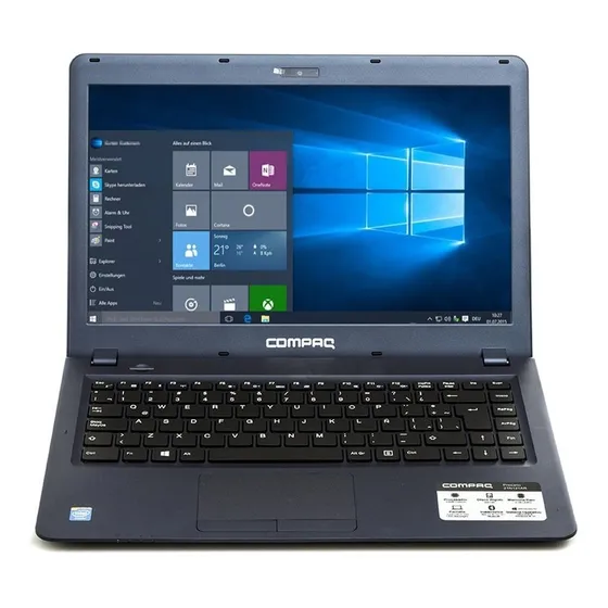Lapto Pc Compaq Ultra Plana 4 Gb Memoria 500 Gb Windows 10