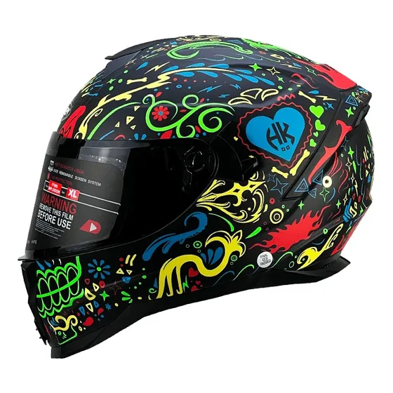 Casco Moto Hoken Higher  Mate Diseño Nuevo