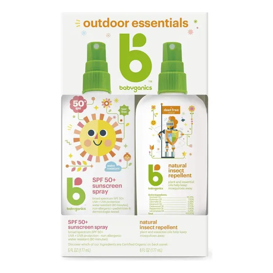 Babyganics 50 Spf Protector Solar En Aerosol Y Repelente De 