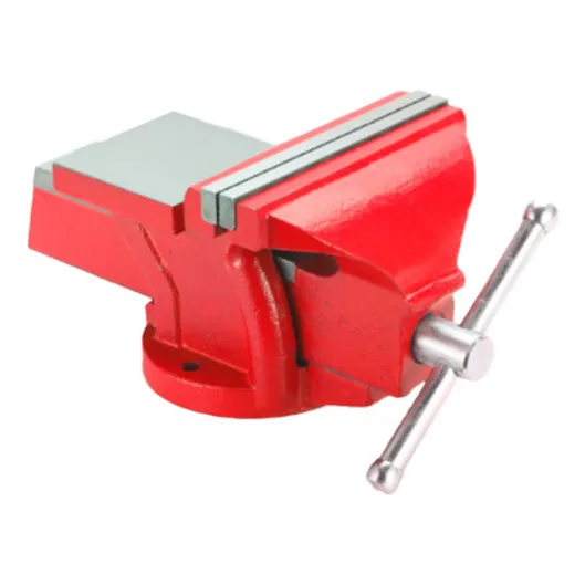 Morsa De Banco Fija Con Yunque 4 Pulgadas Miyawa 100mm Rojo