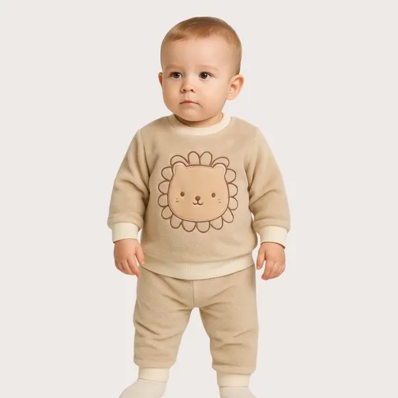 Conjunto Blusa Calça Infantil Fleece Pelúcia Menino Menina