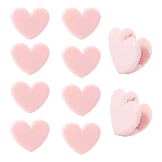 30pcs Clips De Carpeta En Forma De Corazón, Mini Clips De De