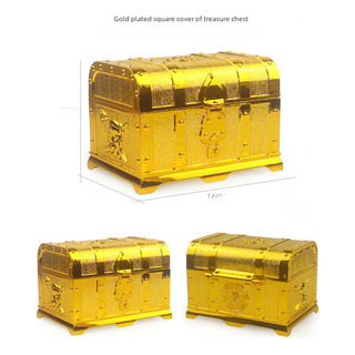 Cofre Cuadrado Chapado En Oro 14x11x10cm Chapado Oro Cofre Cuadrado Chapado En Oro 14x11x10cm Chapado Oro