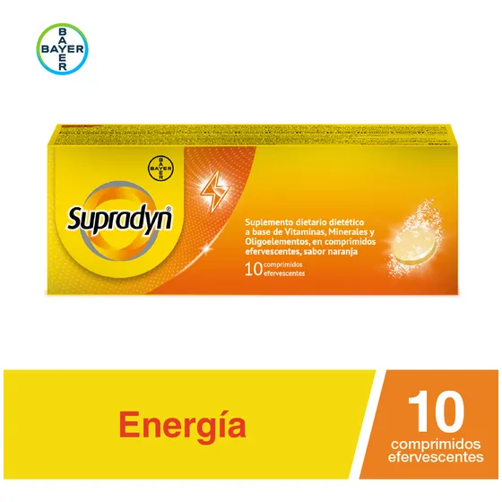 Supradyn Suplemento Nutricional Tabletas Efervescente (10 Unidades)