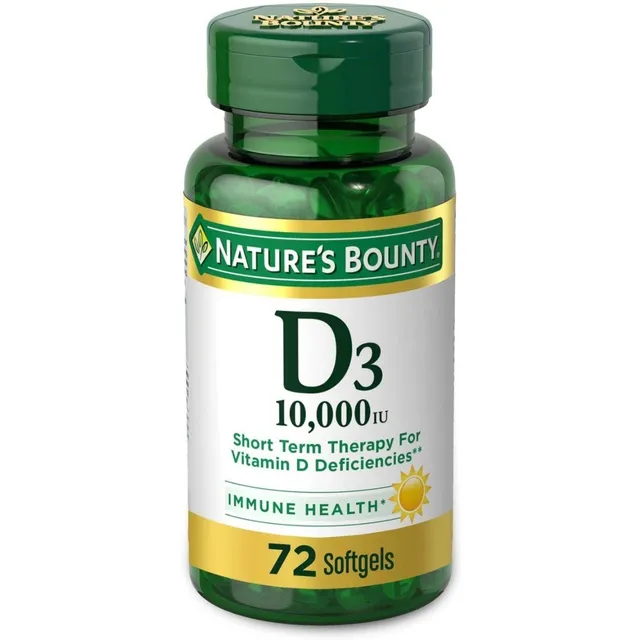 Nature's Bounty Vitamina D3 10,000 Iu, 72 Softgel