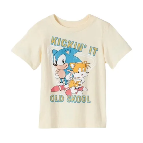 Camiseta De Manga Corta Sonic Para Niño