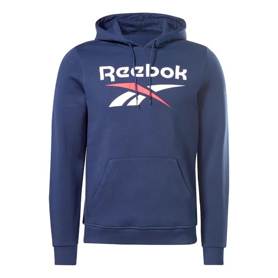 Polera Reebok Hombre Ri Flc Big Logo Hood H54803 Azul