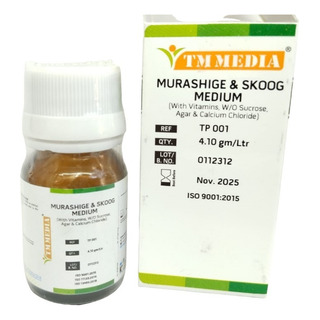 Medio Ms + Vit. 1 Lt In Vitro Planta Tm Media Invitroorquid® Medio Ms + Vit. 1 Lt In Vitro Planta Tm Media Invitroorquid®