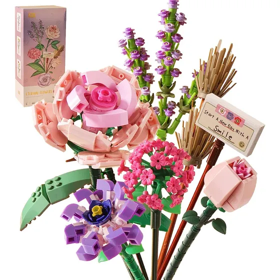 Ladrillos De Ramo De Flores Artificiales Compatibles Lego