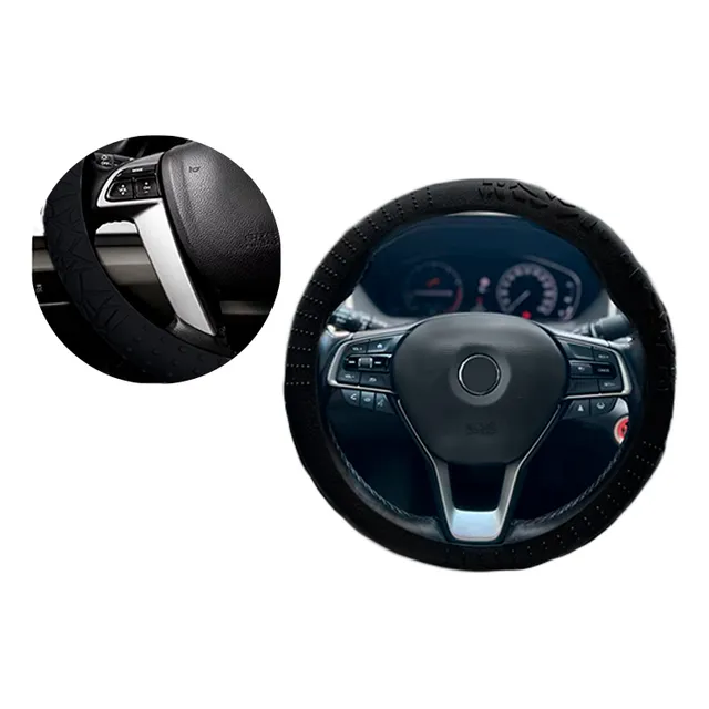 Forro Volante Universal De Silicon Anti Deslizante Negro