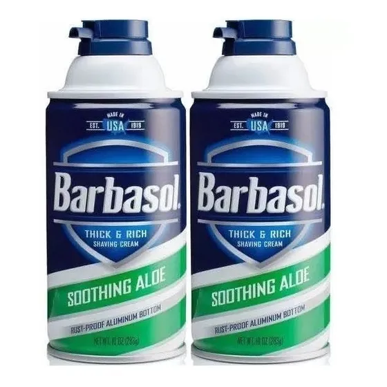 Espuma Afeitar Soothing Aloe Shaving Cream 2 Pack Importada