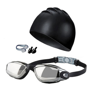 Kit De Natación Con Gafas, Pinzas Nasales, Gorras Y Tapones Kit De Natación Con Gafas, Pinzas Nasales, Gorras Y Tapones
