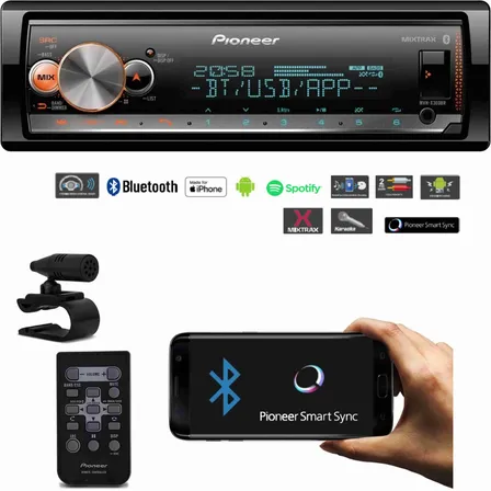 Media Receiver Pioneer Mvh-x3000br Bluetooth Spotify Usb