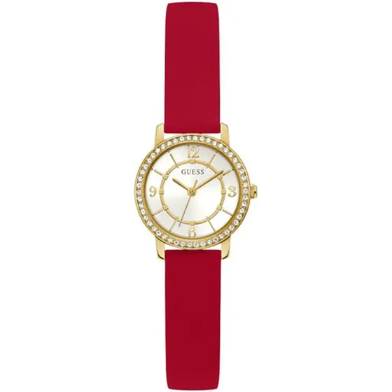 Reloj Dama De 28mm, Tono Rojo/dorado/blanco Guess