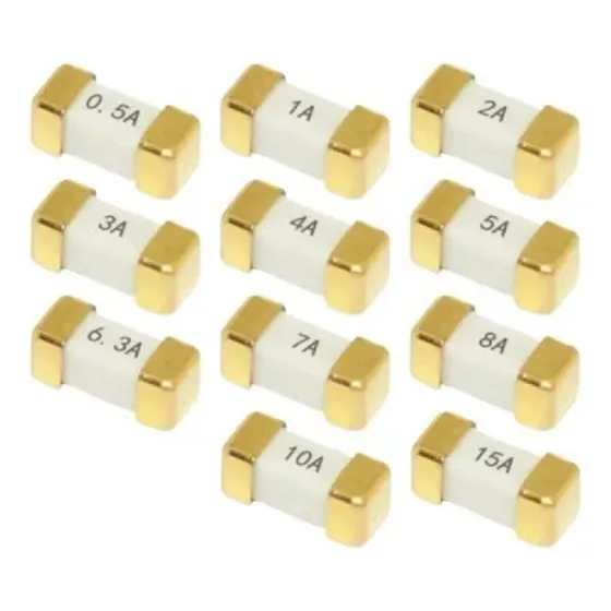 10 Fusível Smd 1808 400ma 500ma 1a 2a 3a 4a 5a 10a 12a 15a