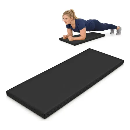 Colchonete Academia Yoga Pilates 90x40x3cm Espuma Fitness Preto