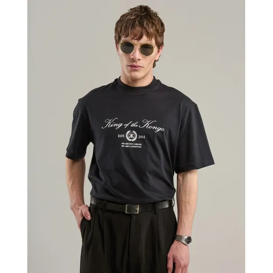 Remera Golf Black King Of The Kongo