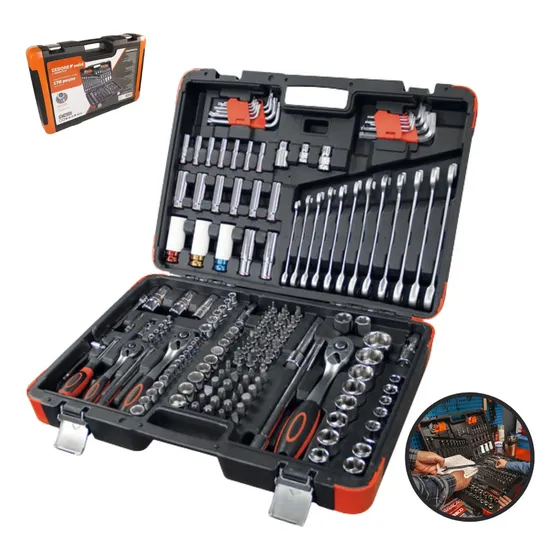 Maleta Jogo Ferramentas Completa Gedore Robust Kit 178 Peças Cor Preto