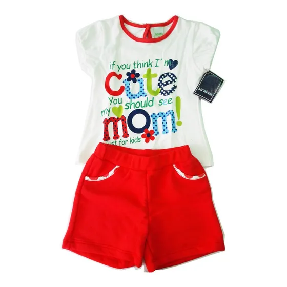 Conjunto Para Bebes Niñas Niños Talla 2 Algodon