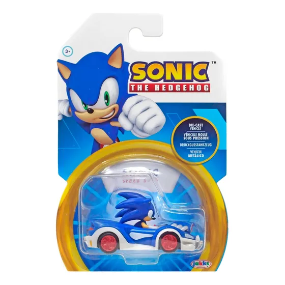 Jakks Pacific Sonic El Erizo Tamaño Hot Wheels Mide 6 Cm.